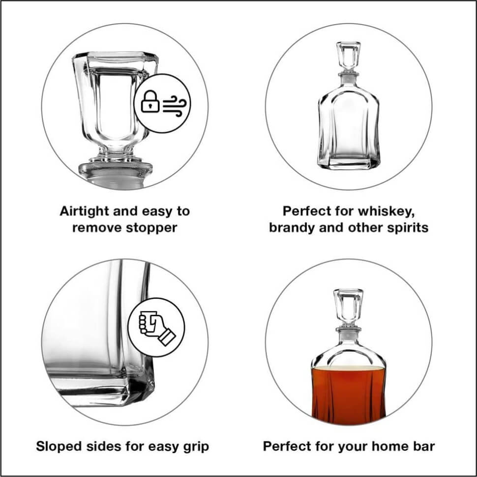 Premium Twisted Decanter Set -- Choose Your Design