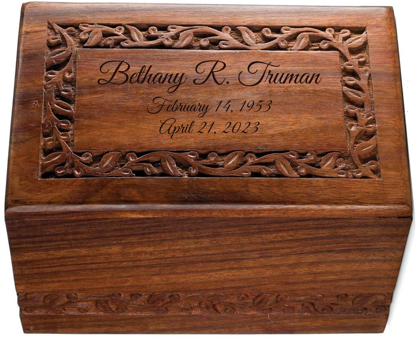 Decorative Rosewood Urn