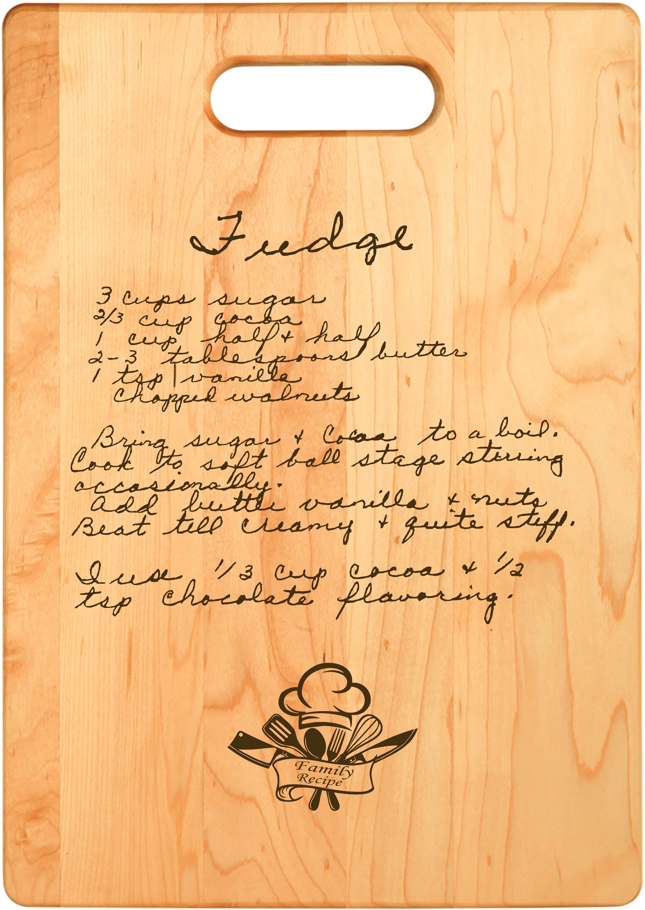 Treasured Recipe Cutting Board