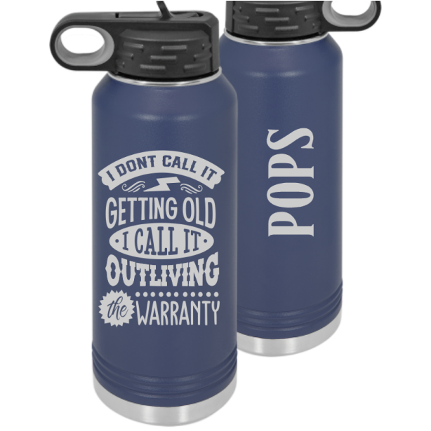 AGING HUMOR DESIGNS Tumblers or Water Bottle