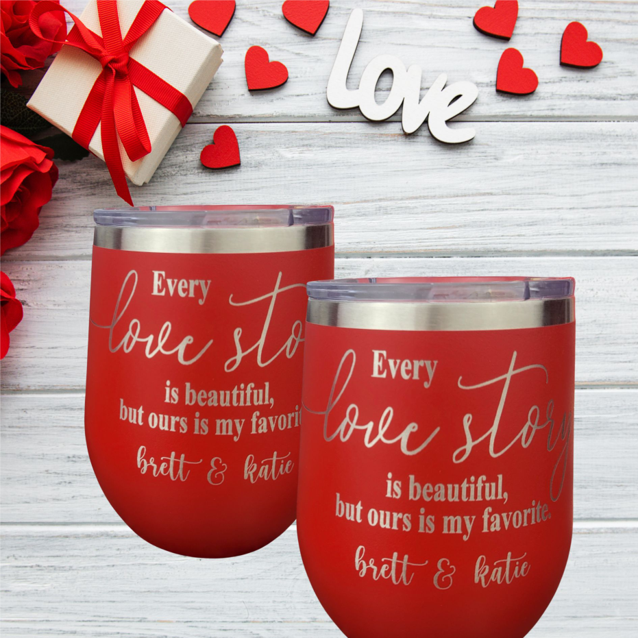 His and Her Our Love Story is My Favorite Tumbler Set