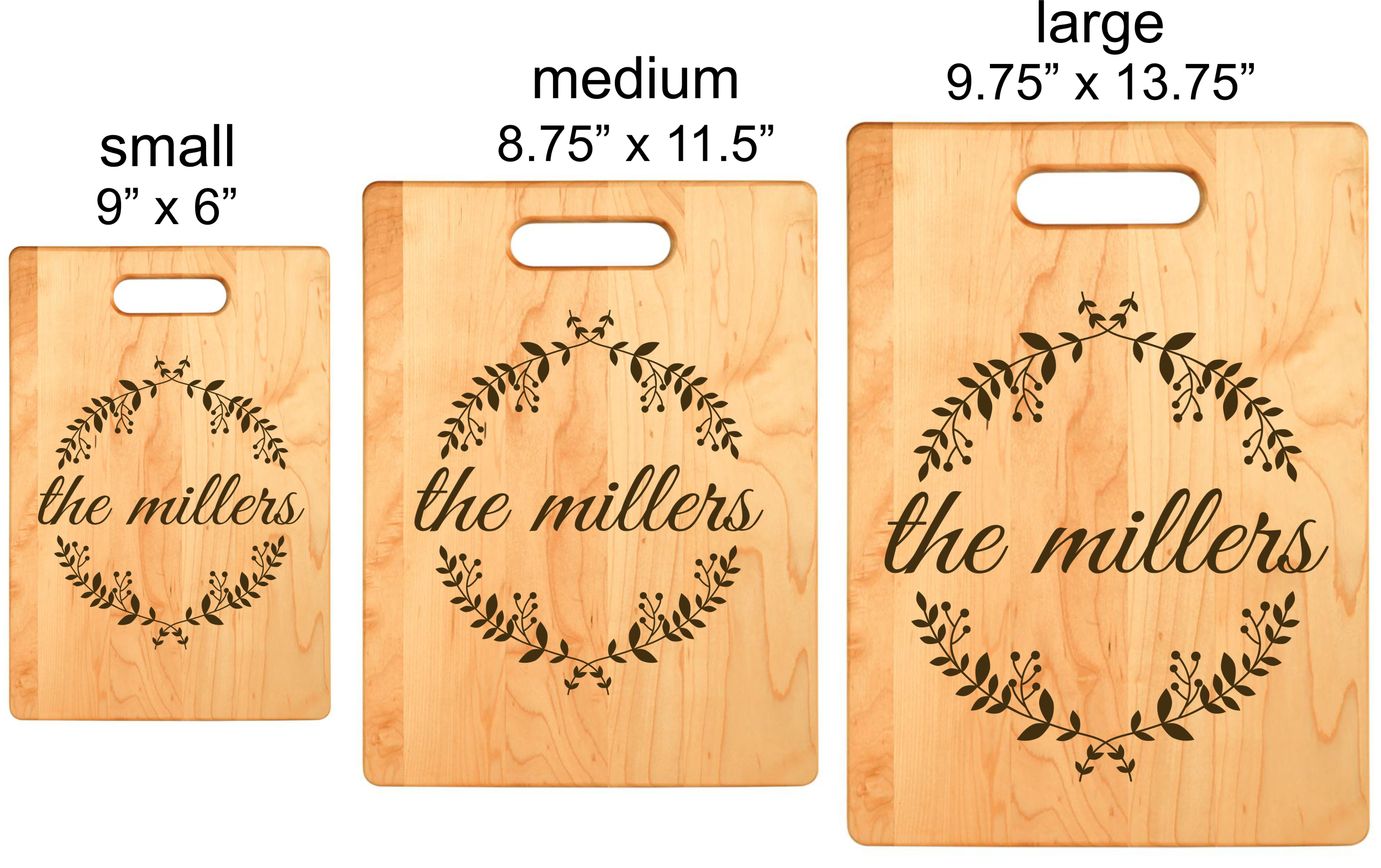 Timeless Wreath Cutting Board
