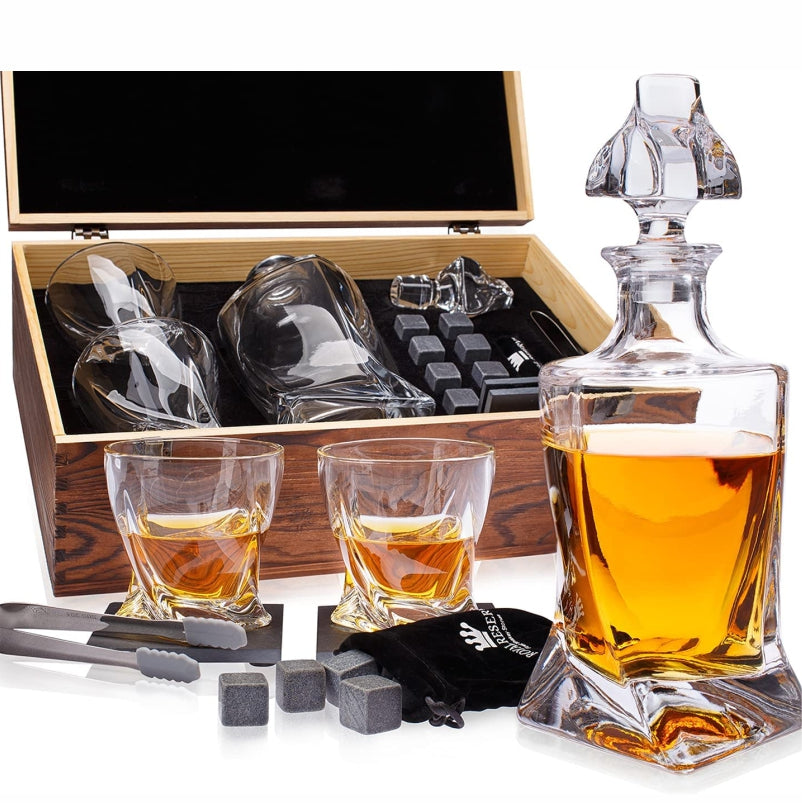 Premium Twisted Decanter Set -- Choose Your Design