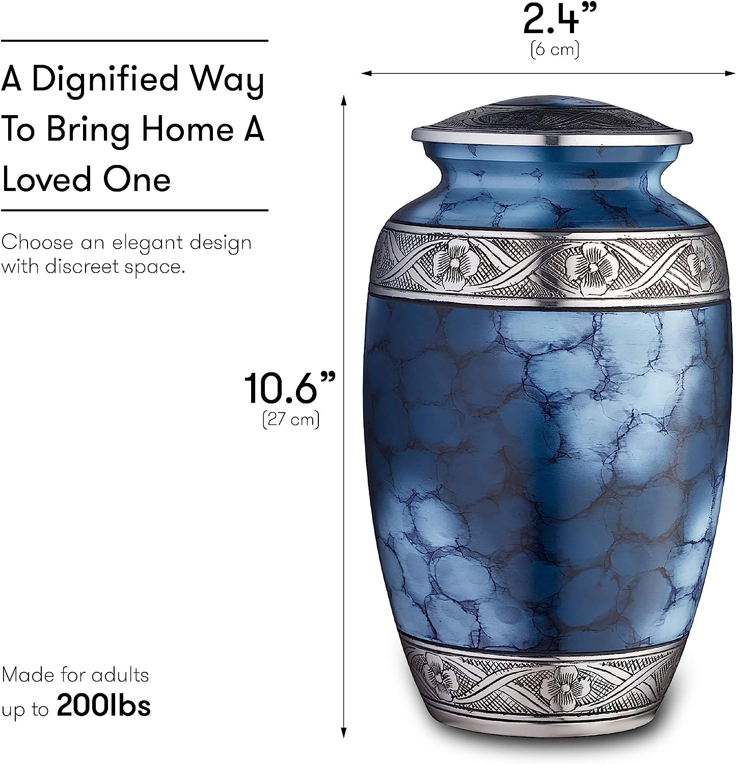 Serenity Blue Urn