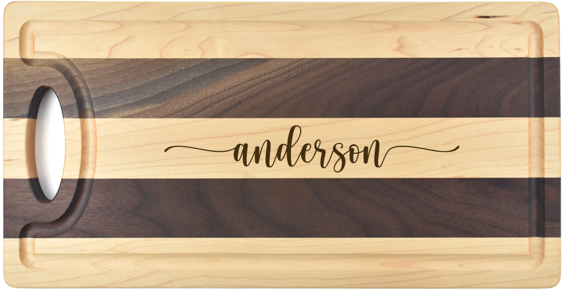 Multi-wood cutting/charcuterie board