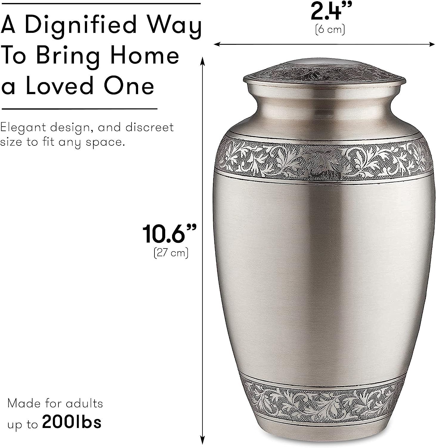 Elegant Silver Urn