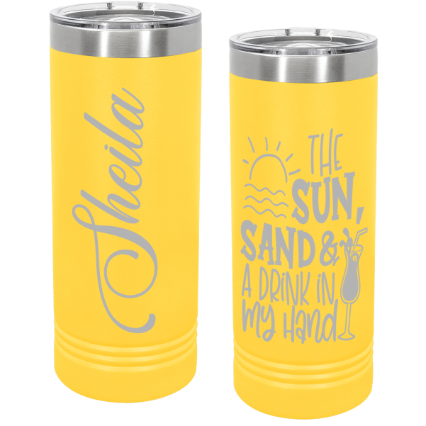 Sun, Sand, and a Drink in My Hand Tumbler