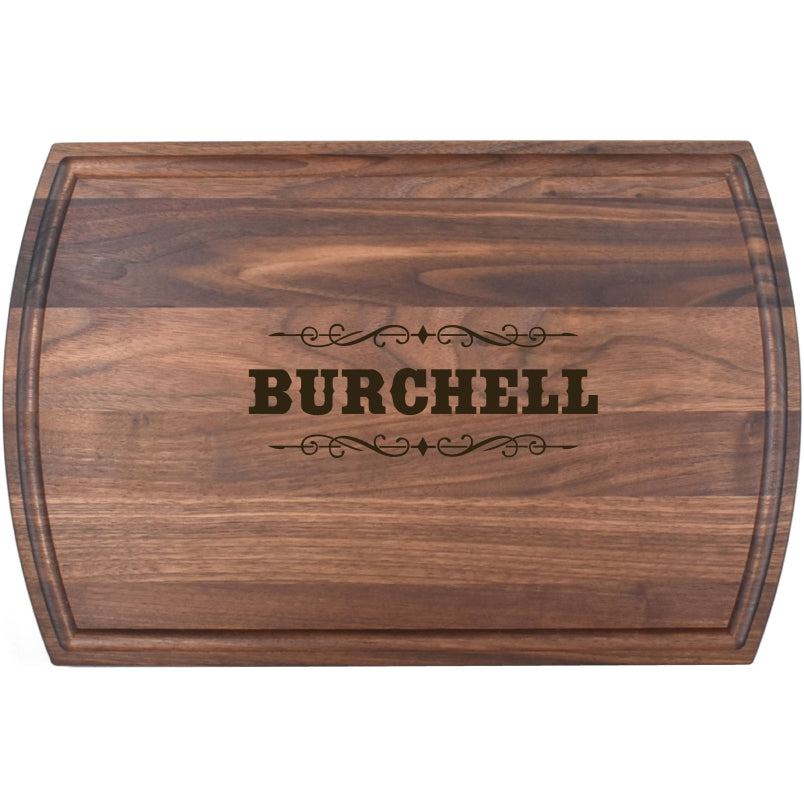 Arch Sided Cutting Board-Choose your wood and design