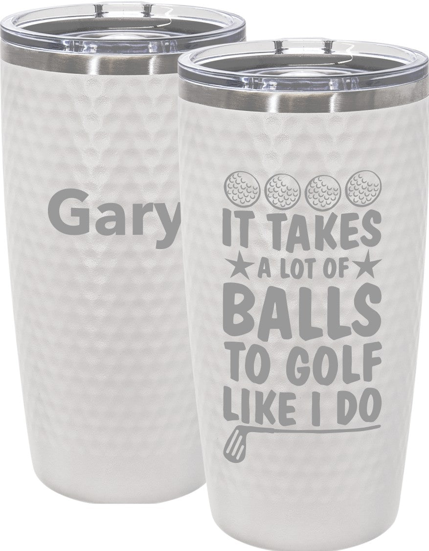 Golf Ball Dimpled Tumbler
