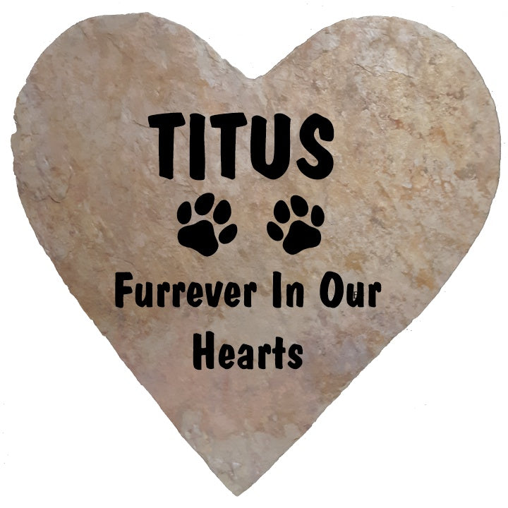 HS5 Furrever in Our Hearts Pet Memorial Stone
