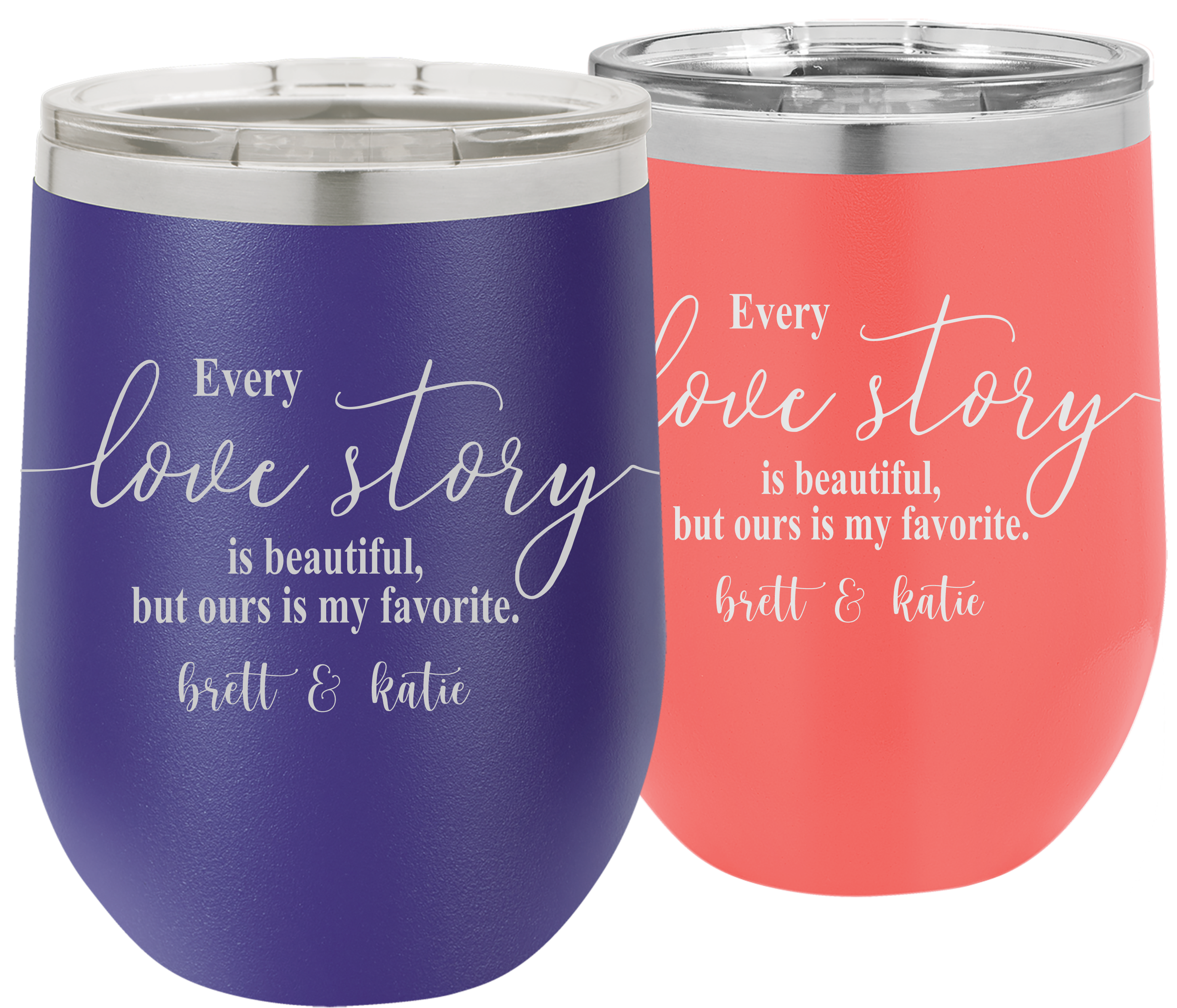 His and Her Our Love Story is My Favorite Tumbler Set