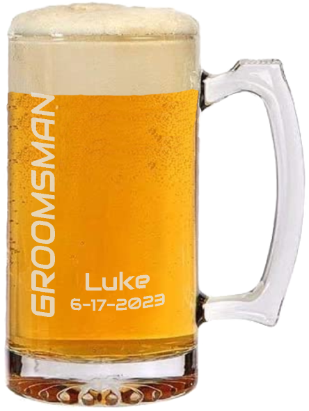 Beer Lovers: Groomsman - 26oz Mug or 16oz Pint