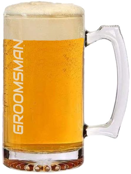 Beer Lovers: Groomsman - 26oz Mug or 16oz Pint