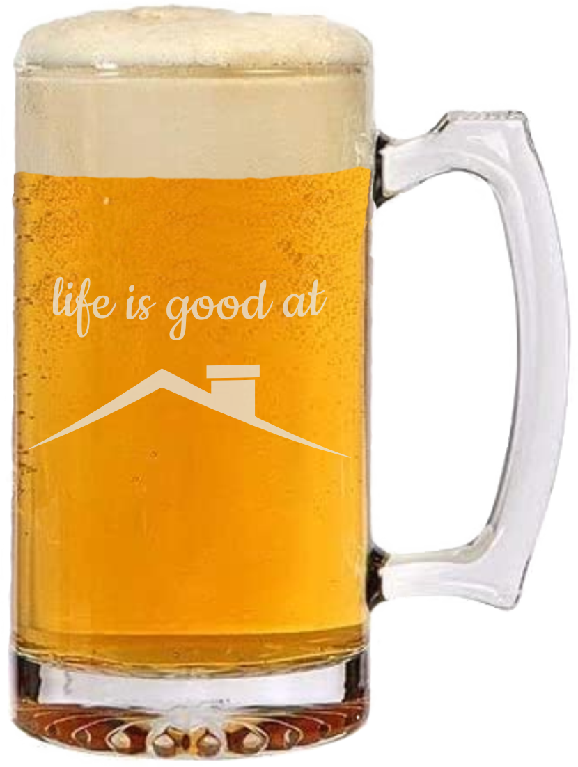 Beer Lovers: Life is good - 26oz Mug or 16oz Pint