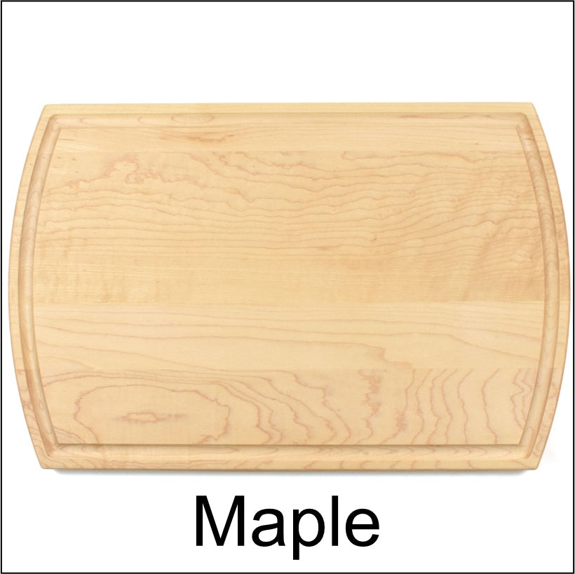 Arch Sided Cutting Board-Choose your wood and design