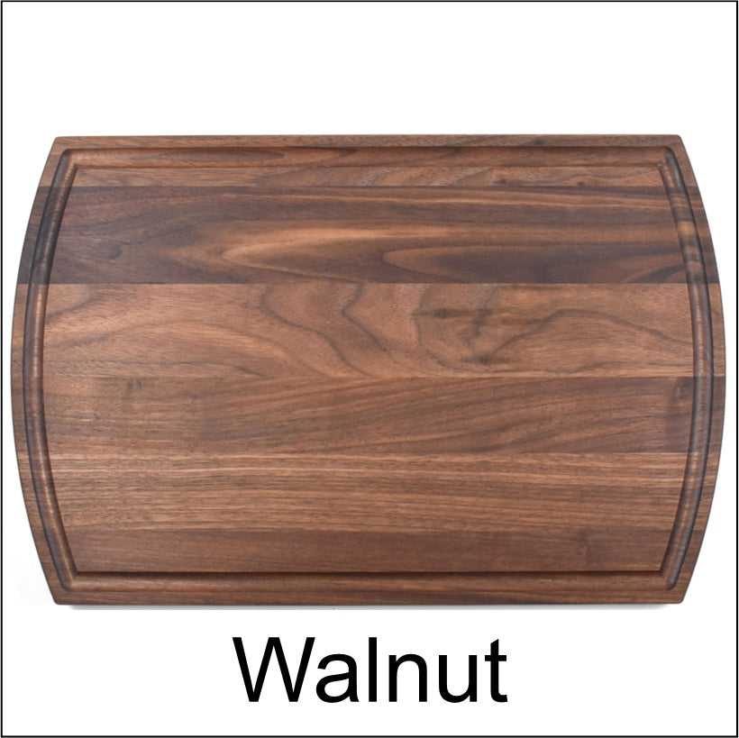 Arch Sided Cutting Board-Choose your wood and design
